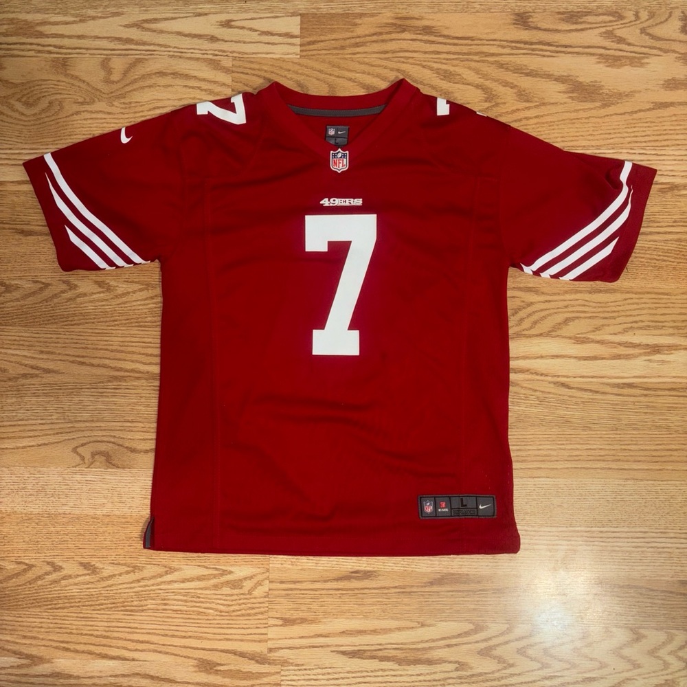 Nike NFL On Field 7 Kaepernick San Francisco 49ers Football Jersey Youth Large